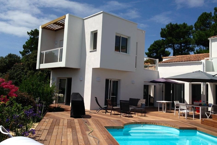 Image de Terrasse et Maison individuelle 