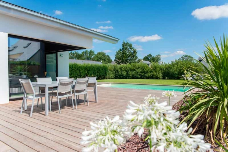 Image de Terrasse et Maison individuelle 