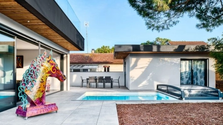 Image de Terrasse et Maison individuelle 