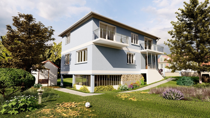 Surélévation d'une maison individuelle à SANNOIS (VAL D'OISE)