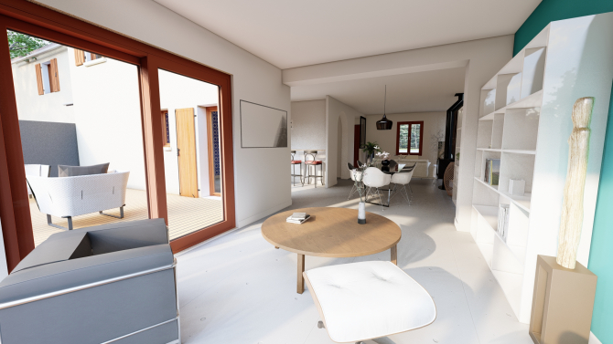 Extension et réaménagement intérieur à l'Isle Adam (YVELINES)