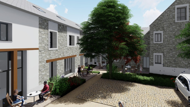 Reconversion d'une ferme en 8 logements