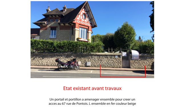 Aménagement, création portail et portillon