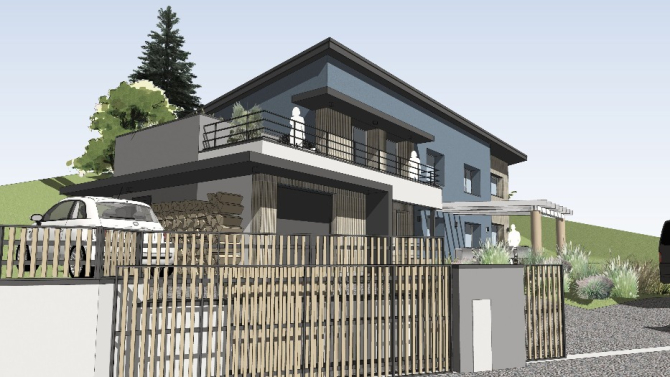 Extension et surélévation d'une maison