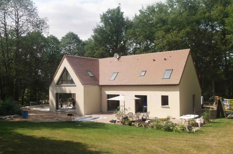 Maison individuelle, Maison de campagne, Construction neuve, Contemporain