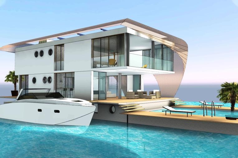 Single-Family Homes, Passive House / Eco-friendly, Hotels - Restaurants, New Build, Futuristic