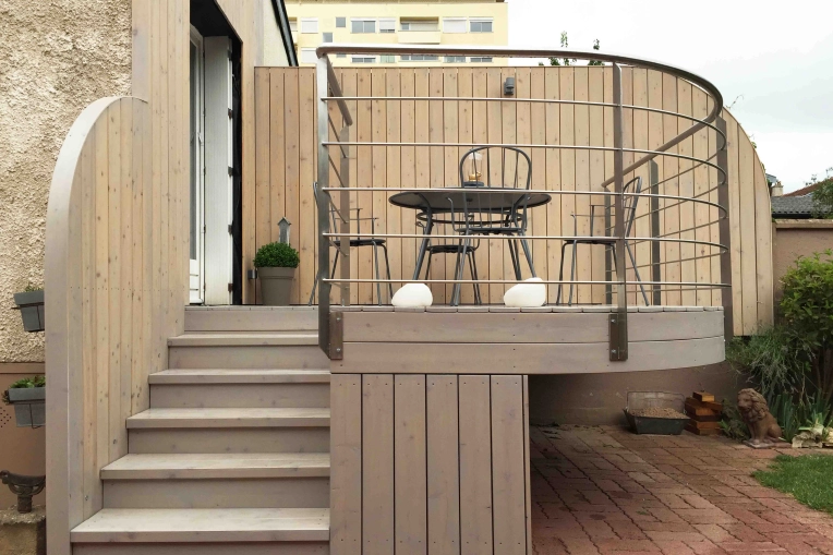 Terrasse, Maison individuelle, Exterieur, Rénovation, Maison de ville, Maison de campagne, Contemporain