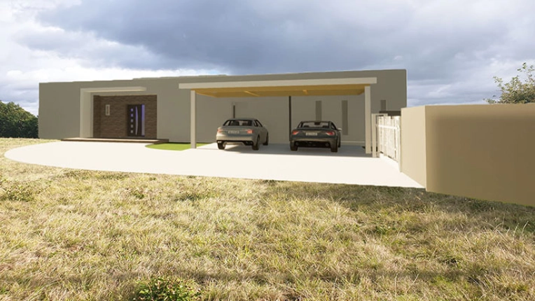 Maison individuelle, Maison de campagne, Construction neuve, Contemporain, Moderne