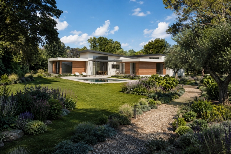 Maison individuelle, Construction neuve, Villa, Plan, Permis de construire