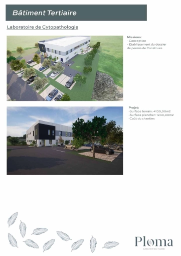 Bâtiment professionnel, Construction neuve, Plan, Permis de construire, Suivi de chantier