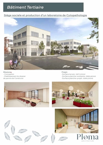 Bâtiment professionnel, Bureau, Bâtiment accueillant du public (ERP), Construction neuve, Plan, Permis de construire, Conseil
