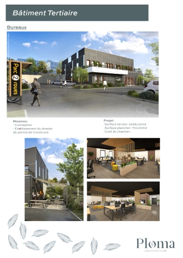 Bâtiment professionnel, Bureau, Construction neuve, Plan, Permis de construire, Conseil