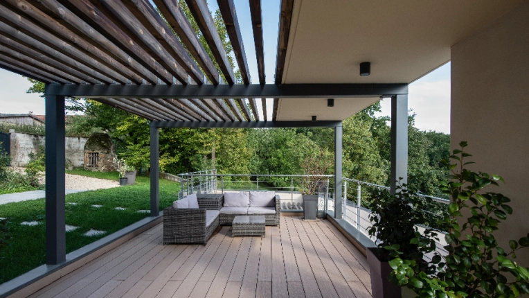 Jardin, Terrasse, Maison individuelle, Exterieur, Piscine, Extension, Contemporain, Moderne