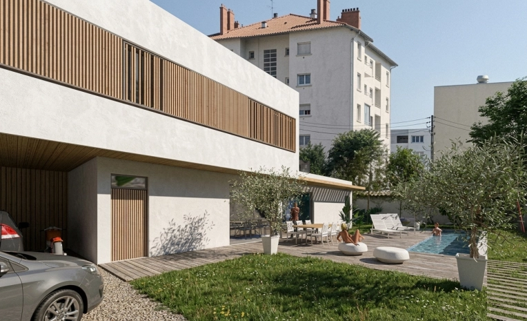 Patios & Terraces, Single-Family Homes, Passive House / Eco-friendly, Chalets / Wooden Houses, Exterior, Townhouses, Pools, New Build, contemporary, Modern