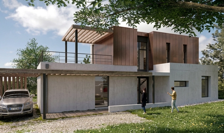 Single-Family Homes, Passive House / Eco-friendly, Country Homes, New Build, contemporary, Modern
