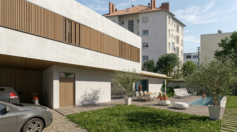 Jardin, Terrasse, Maison individuelle, Maison passive / écologique, Chalet / Maison en bois, Extérieur, Maison de ville, Piscine, Architecture d’intérieur, Construction neuve, Étude de faisabilité, Carport, Plan, Permis de construire, Conseil