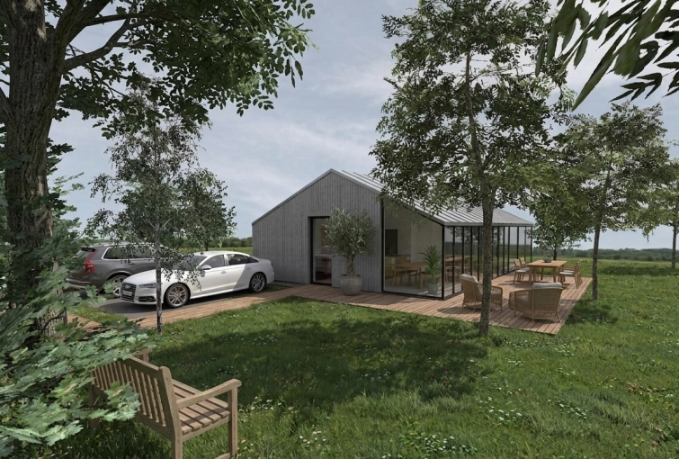 Jardin, Maison individuelle, Extérieur, Maison de campagne, Construction neuve, Étude de faisabilité, Tiny house, Villa, Plan, Conseil