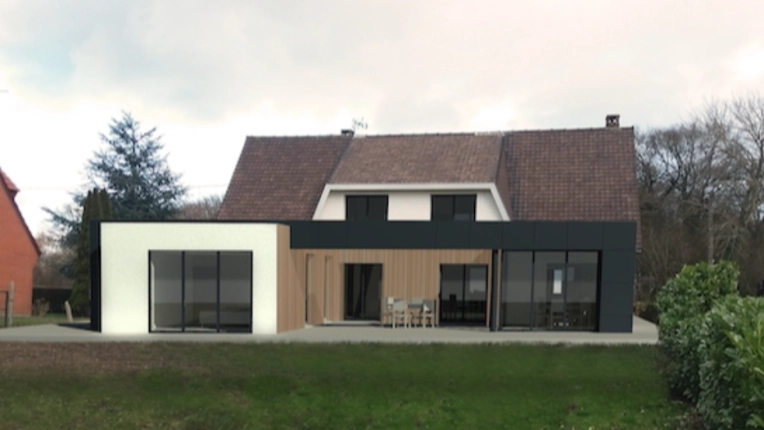 Maison individuelle, Rénovation, Maison de campagne, Extension, Réhabilitation, Contemporain, Moderne