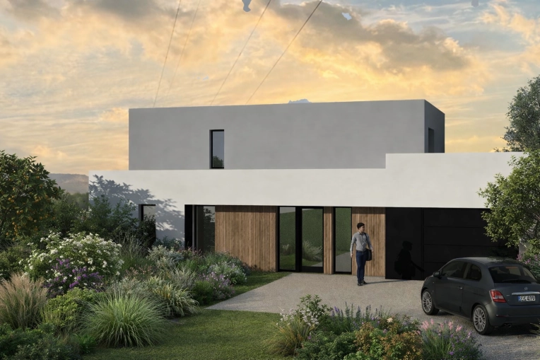 Maison individuelle, Construction neuve, Contemporain