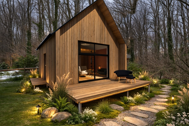 Chalet / Maison en bois, Construction neuve, Contemporain