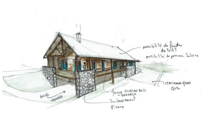 Maison individuelle, Chalet / Maison en bois, Maison de campagne, Construction neuve, Étude de faisabilité, Traditionnel