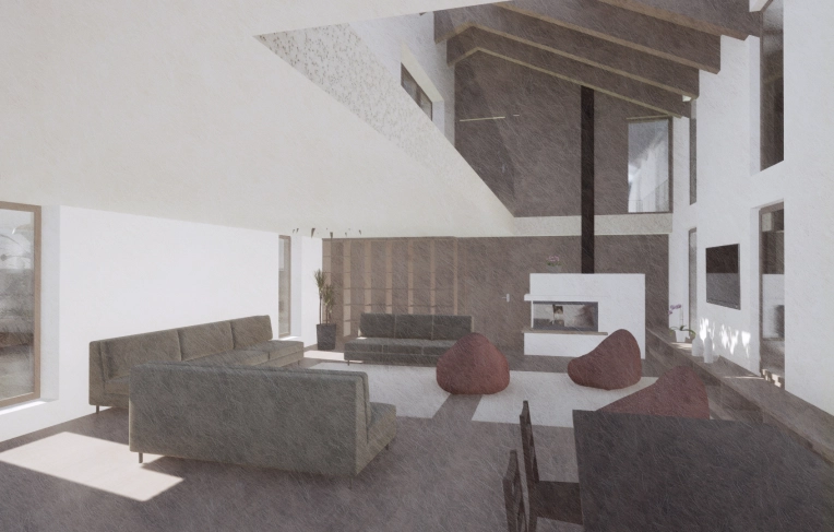 Maison de ville, Architecture d’intérieur, Contemporain