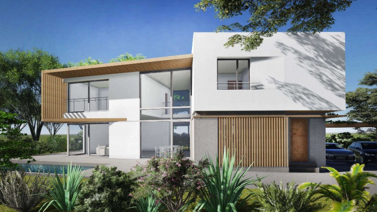 Terrasse, Maison individuelle, Maison passive / écologique, Maison de ville, Maison de campagne, Piscine, Construction neuve, Contemporain, Moderne