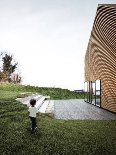 Jardin, Maison individuelle, Maison passive / écologique, Chalet / Maison en bois, Extension, Contemporain, Traditionnel