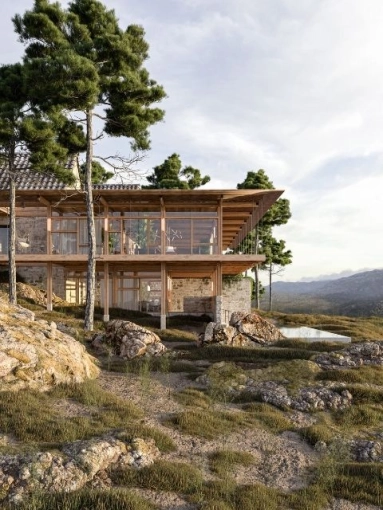 Maison individuelle, Maison passive / écologique, Chalet / Maison en bois, Maison de campagne, Construction neuve, Contemporain