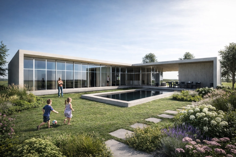 Maison individuelle, Maison passive / écologique, Construction neuve, Futuriste