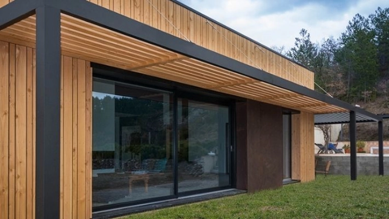 Jardin, Maison individuelle, Maison passive / écologique, Chalet / Maison en bois, Exterieur, Maison de campagne, Construction neuve, Moderne