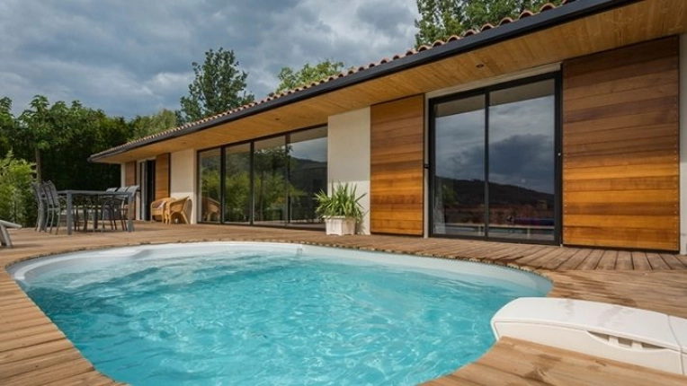 Terrasse, Maison individuelle, Maison passive / écologique, Chalet / Maison en bois, Maison de campagne, Piscine, Construction neuve, Réhabilitation, Contemporain, Traditionnel