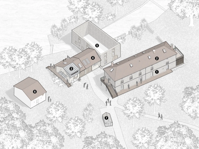 Transformation, Bâtiment professionnel, Contemporain
