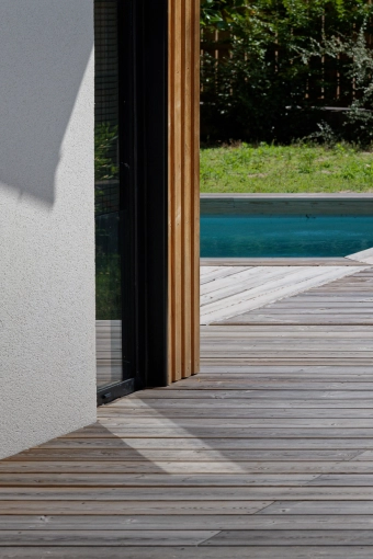 Jardin, Terrasse, Rénovation, Maison de ville, Piscine, Extension, Rénovation énergétique, Contemporain