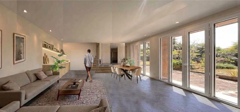 Maison de ville, Extension, Plan, Permis de construire