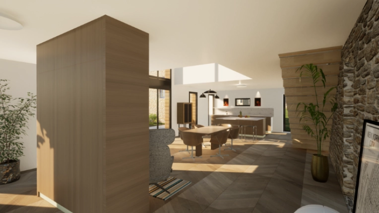 Maison individuelle, Rénovation, Maison de ville, Maison de campagne, Architecture d’intérieur, Réhabilitation, Contemporain, Traditionnel
