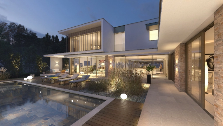 Maison individuelle, Maison de ville, Maison de campagne, Construction neuve, Contemporain