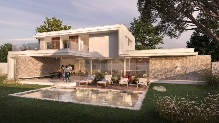 Maison individuelle, Construction neuve, Contemporain