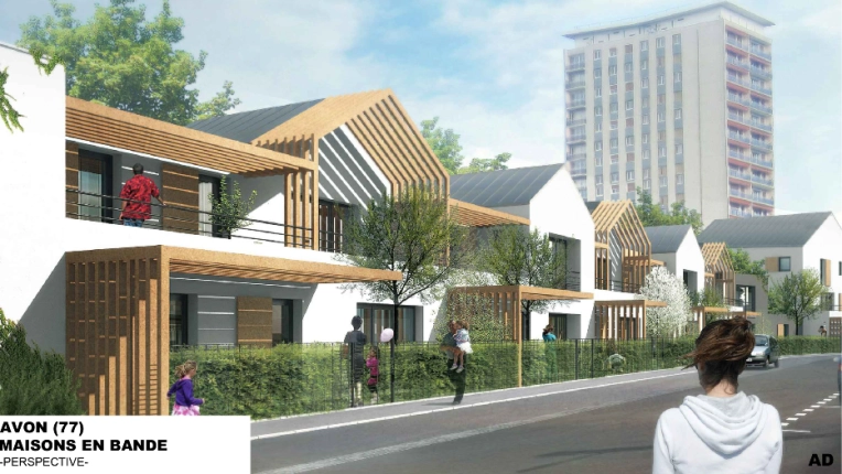 Jardin, Maison individuelle, Exterieur, Maison de ville, Construction neuve, Contemporain
