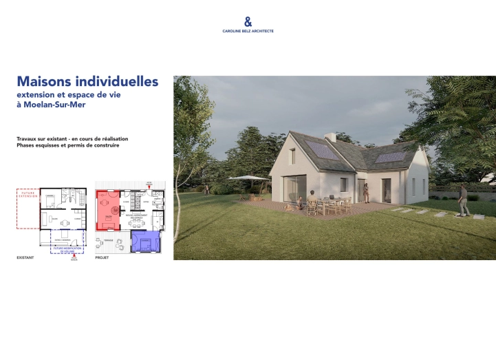 Transformation, Maison de campagne, Extension, Construction neuve, Réhabilitation, Aménagement combles, Villa, Contemporain