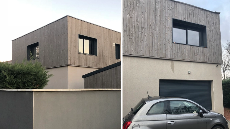 Surélévation, Maison individuelle, Contemporain