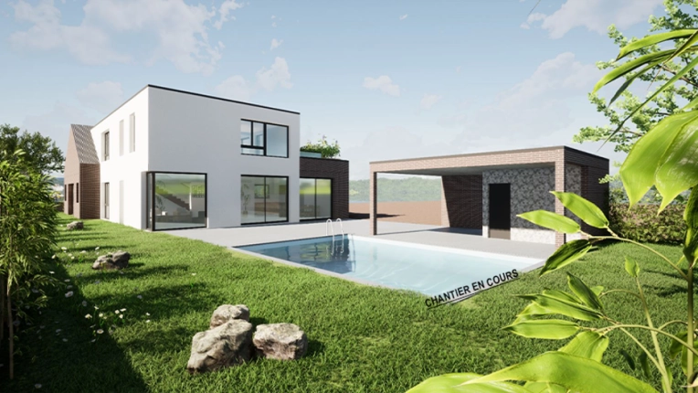 Jardin, Terrasse, Maison individuelle, Maison passive / écologique, Maison connectée, Maison de ville, Maison de campagne, Piscine, Construction neuve, Moderne