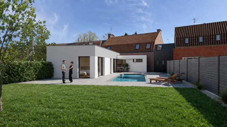 Single-Family Homes, Townhouses, Extension, contemporary