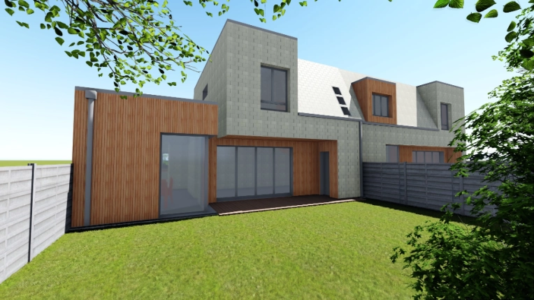 Maison individuelle, Maison passive / écologique, Construction neuve, Contemporain