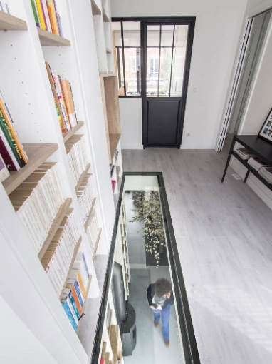 Surélévation, Maison individuelle, Rénovation, Maison de ville, Architecture d’intérieur, Contemporain