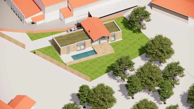 Patios & Terraces, Single-Family Homes, Passive House / Eco-friendly, Chalets / Wooden Houses, Townhouses, New Build, Feasibility Studies, Villa, contemporary, Modern, Minimalist