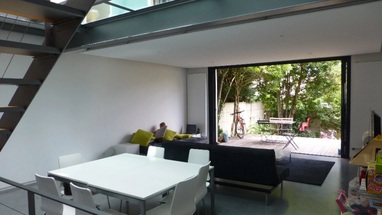 Surélévation, Maison de ville, Contemporain, Ancien