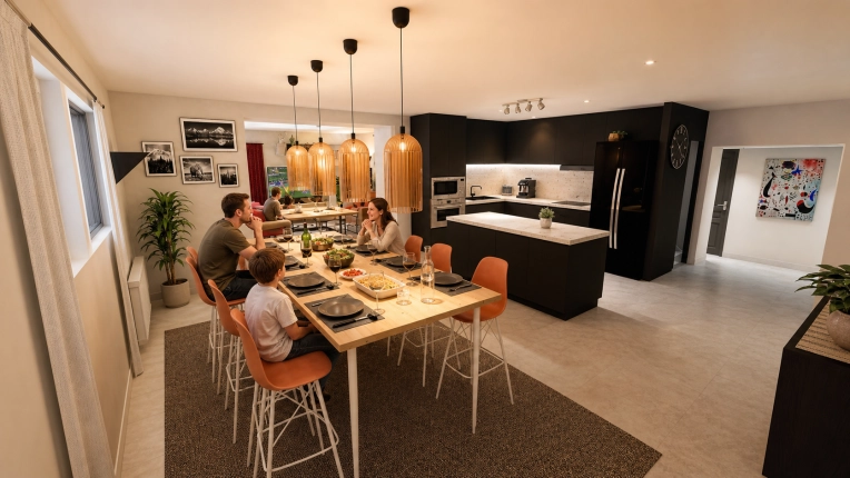 Maison individuelle, Extension, Plan, Permis de construire