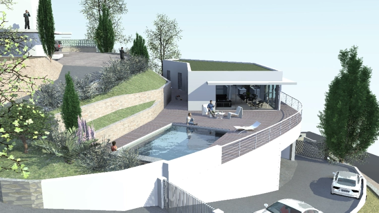 Maison individuelle, Construction neuve, Contemporain