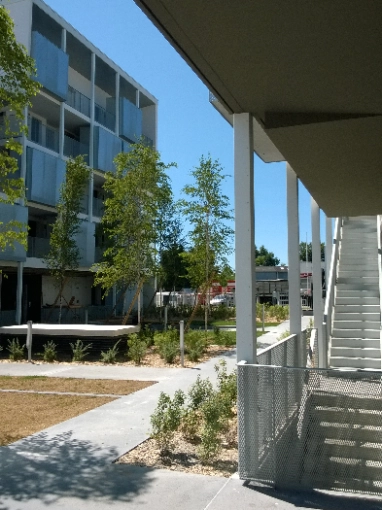 Jardin, Exterieur, Appartement, Résidentiel collectif, Architecture d’intérieur, Construction neuve, Moderne